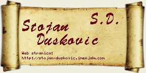Stojan Dušković vizit kartica